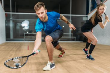 Play squash at Diana's Health and Fitness, Wellingborough